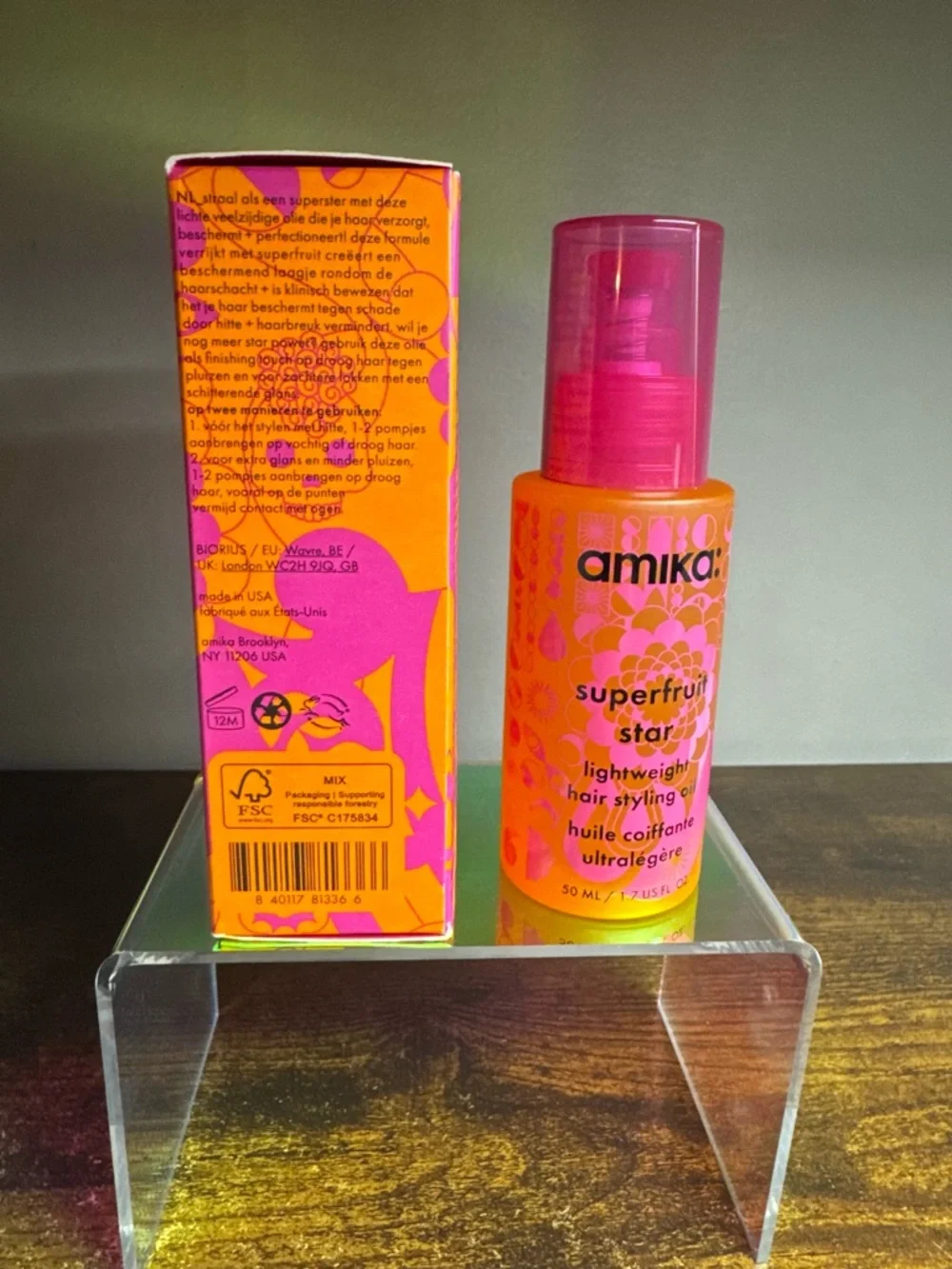 Amika Superfruit Star Lightweight Hair Styling Oil 1.7oz
